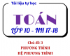 Tài liệu tự học Đại số 10 - Chương 3