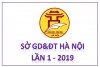 Đề thi thử THPTQG 2019 - Sở GD&ĐT - Hà Nội - Lần 1 - 2019