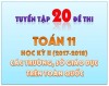 Tuyển tập 20 đề thi Toán 11 - HKII của các trường và sở trên cả nước (WORD)