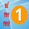 Đề thi thử số 01
