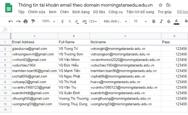 Cá nhân hóa email marketing bằng Gmail + Google Spreadsheet